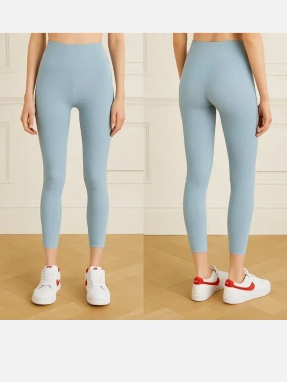 Girlfriend Collective Compressive High-Rise Light Blue Womens Leggings